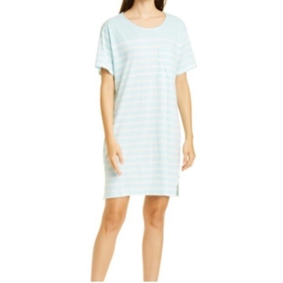 NWOT LA LIGNE | Edie‎ Knit Blue Stripe Dress XS - Picture 1 of 7
